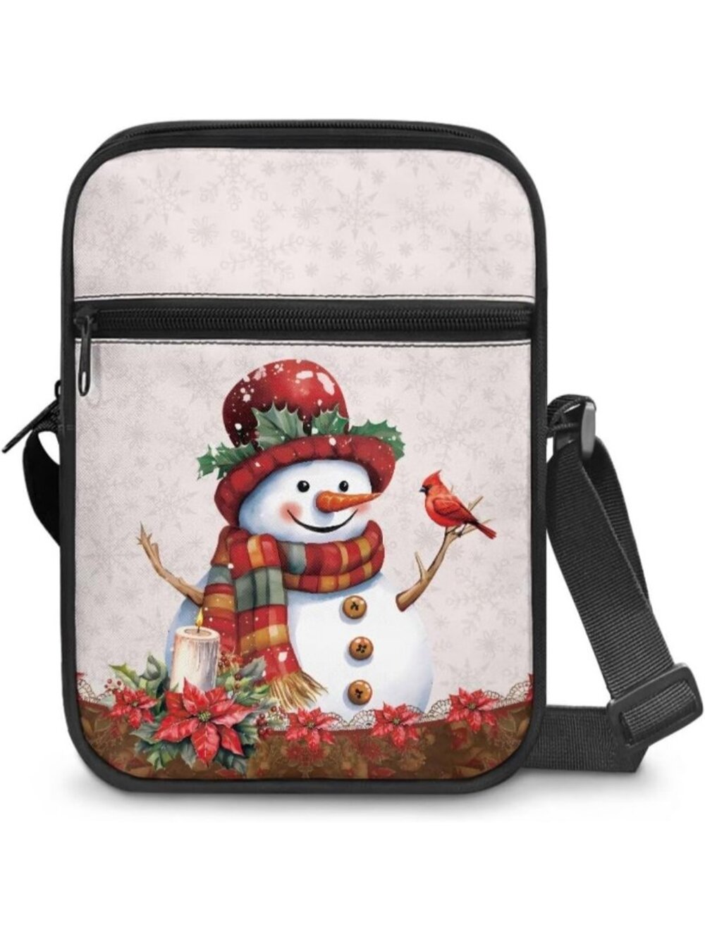 Womens Christmas Small Purse Mini Tote Zipper Wallet Shoulder Crossbody Bag